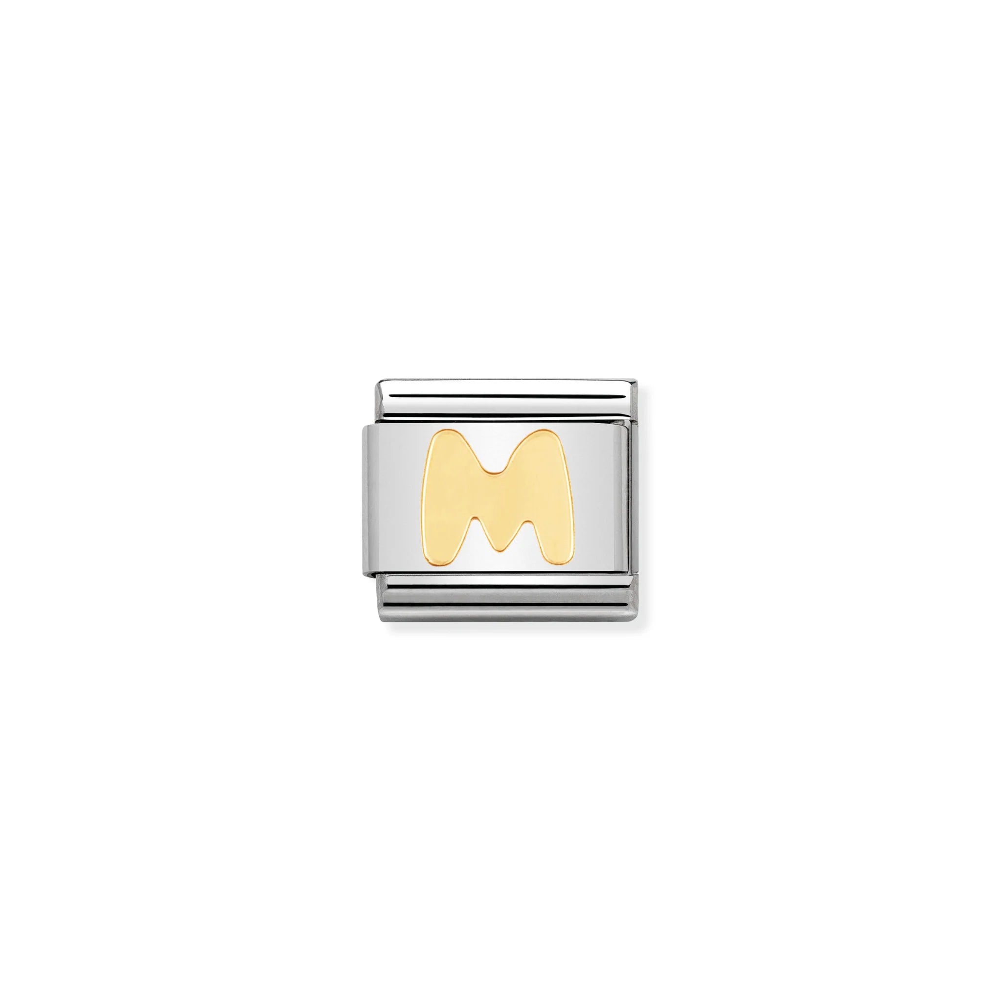 NOMINATION COMPOSABLE CLASSIC LINK 030101/13 LETTER M IN 18K GOLD