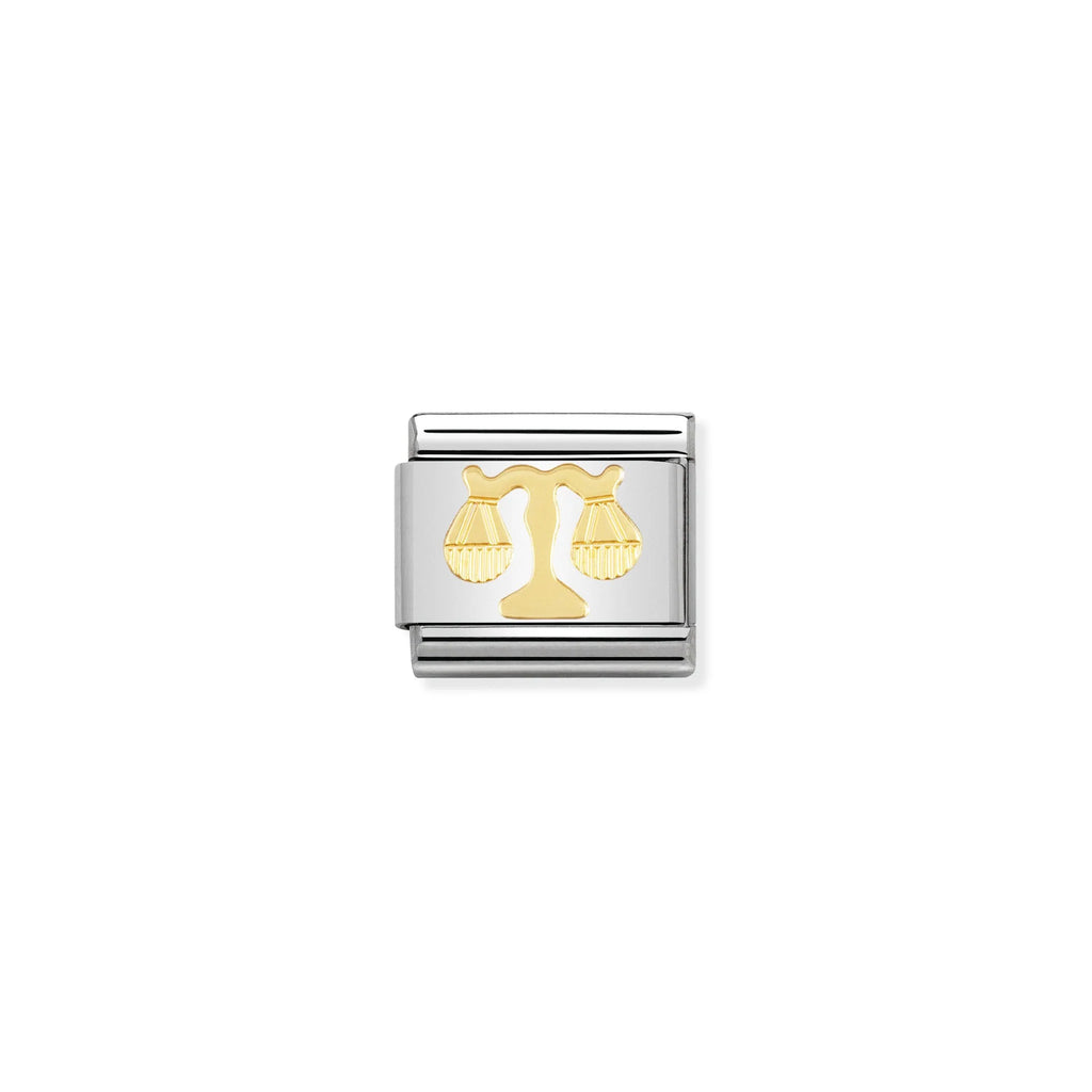 NOMINATION COMPOSABLE CLASSIC LINK 030104/07 LIBRA IN 18K GOLD