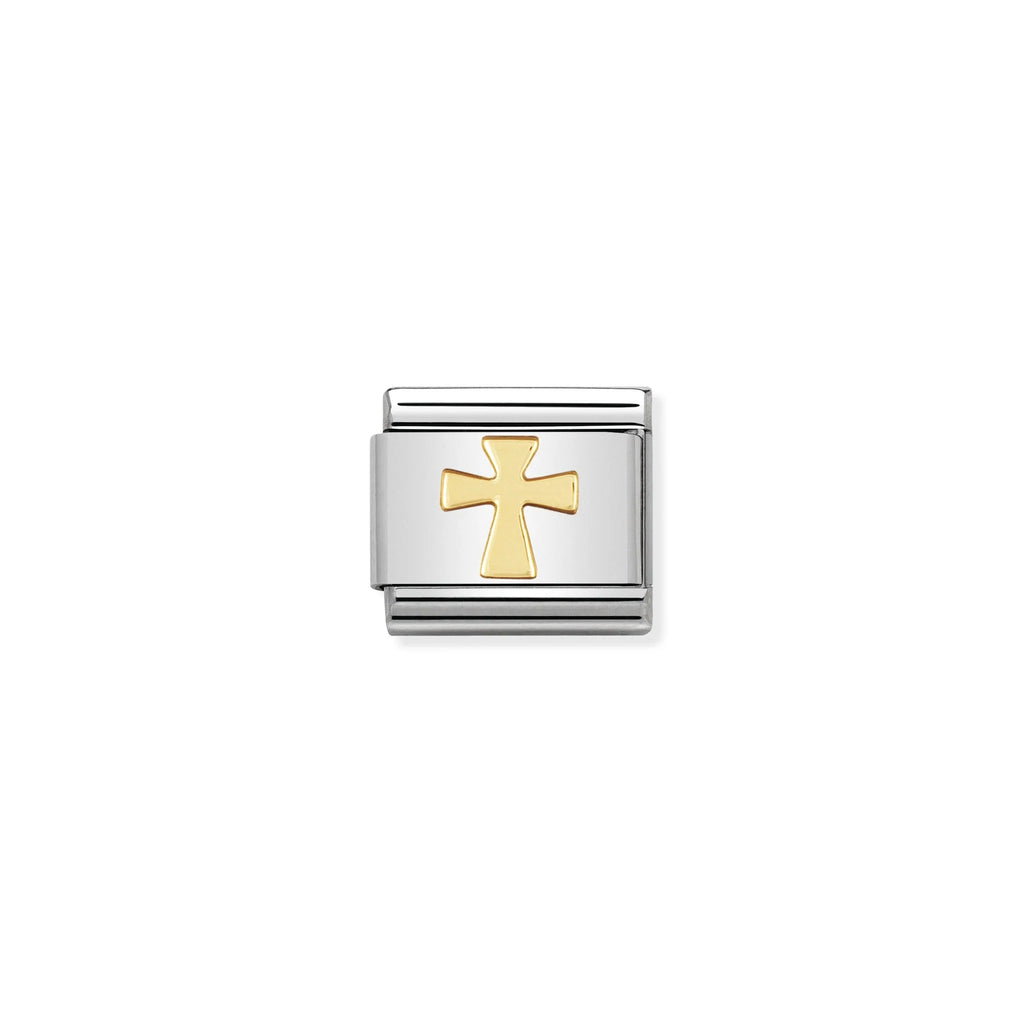 NOMINATION COMPOSABLE CLASSIC LINK 030105/01 CROSS IN 18K GOLD