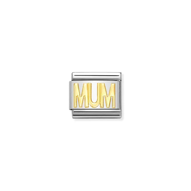 NOMINATION COMPOSABLE CLASSIC LINK 030107/14 MUM IN 18K GOLD