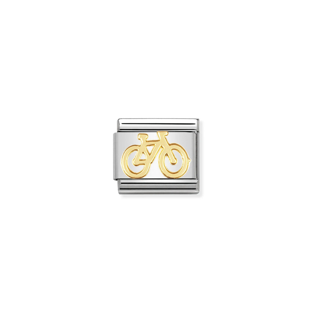 NOMINATION COMPOSABLE CLASSIC LINK 030108/04 BIKE IN 18K GOLD