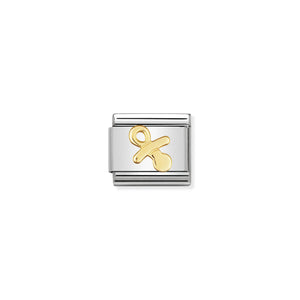 NOMINATION COMPOSABLE CLASSIC LINK 030109/07 DUMMY SYMBOL IN 18K GOLD