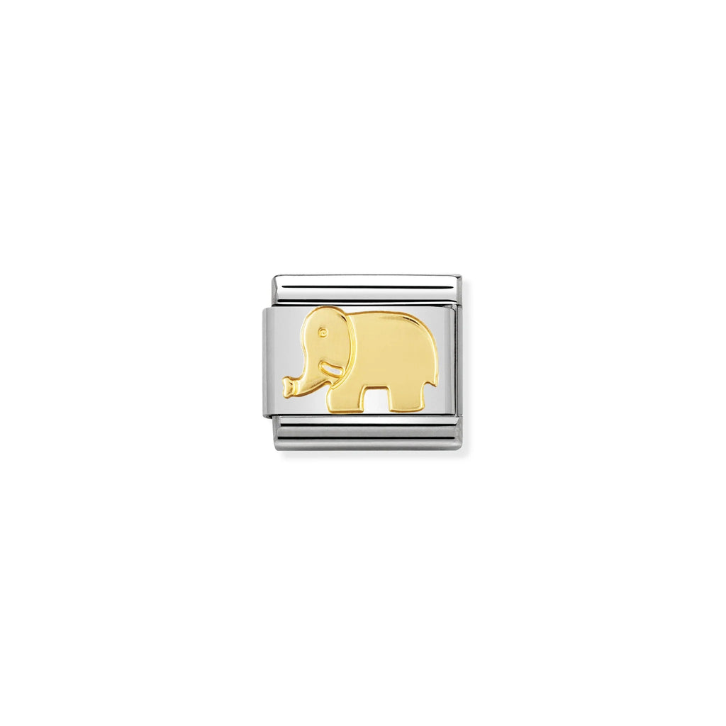 NOMINATION COMPOSABLE CLASSIC LINK 030112/08 ELEPHANT IN 18K GOLD