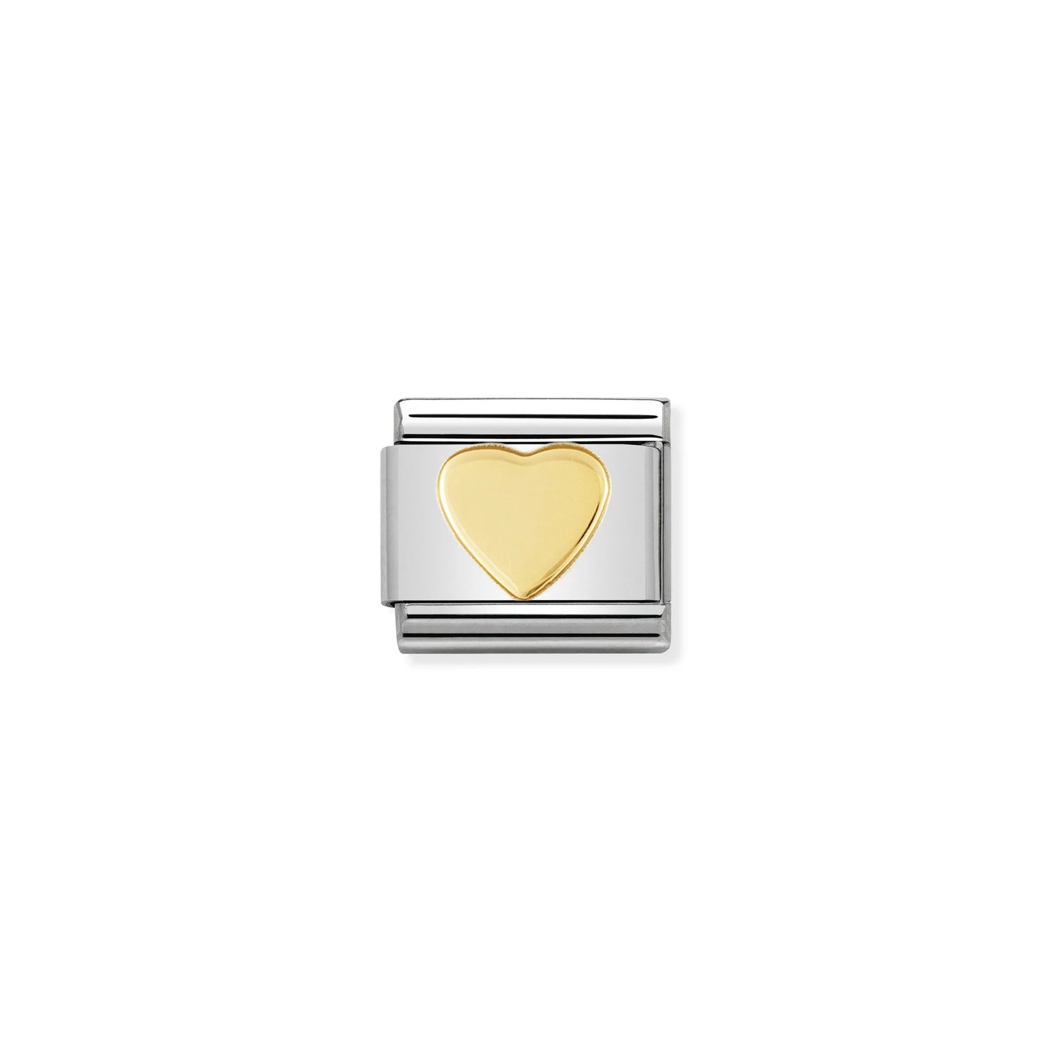 NOMINATION COMPOSABLE CLASSIC LINK 030116/02 HEART IN 18K GOLD