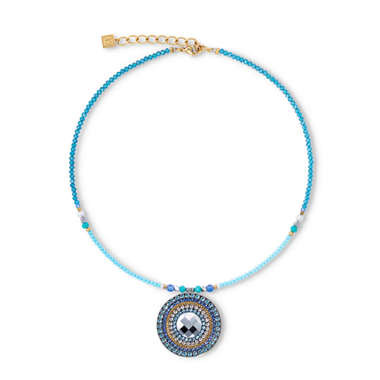 COEUR DE LION AMULET OCEAN VIBES TURQUOISE GOLD NECKLACE