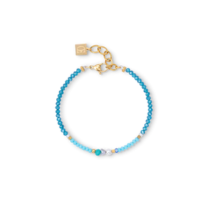 COEUR DE LION OCEAN VIBES TURQUOISE GOLD BRACELET