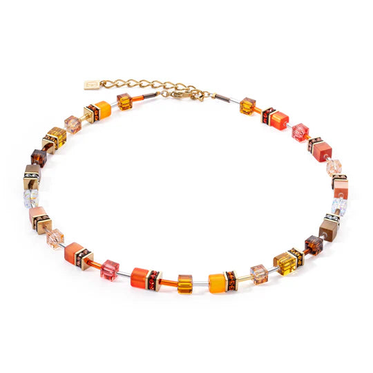 COEUR DE LION GEO CUBE SUNSET GOLD NECKLACE