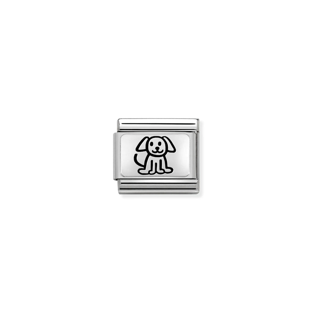 NOMINATION COMPOSABLE CLASSIC LINK 330109/52 PUPPY IN 925 SILVER