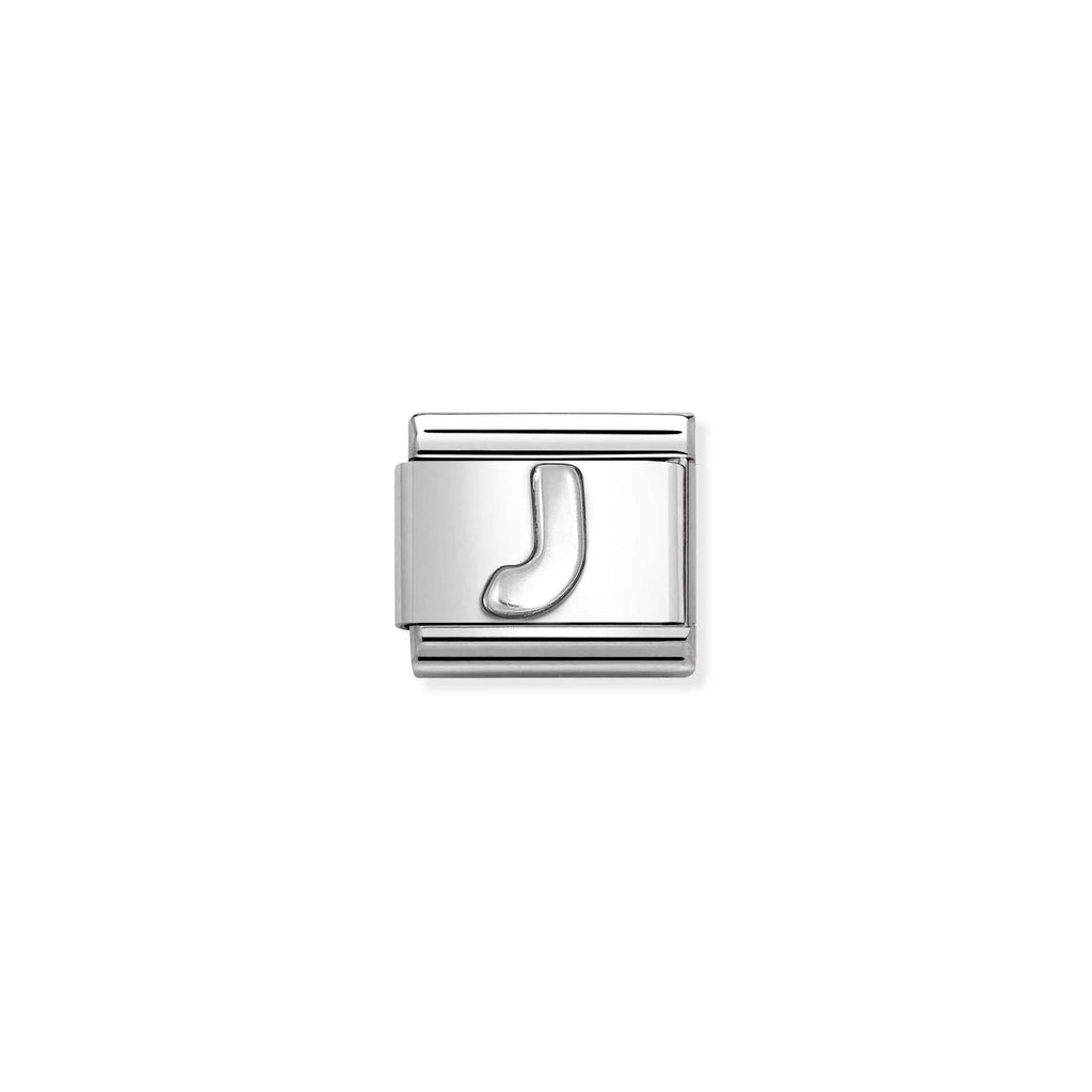 NOMINATION COMPOSABLE CLASSIC LINK 330113/10 LETTER J IN 925 SILVER