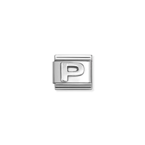 NOMINATION COMPOSABLE CLASSIC LINK 330113/16 LETTER P IN 925 SILVER