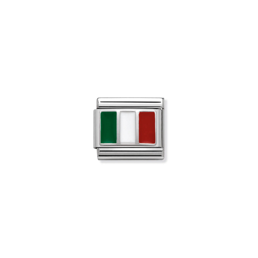 NOMINATION COMPOSABLE CLASSIC LINK 330207/16 ITALY IN ENAMEL & 925 SILVER