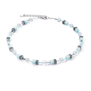 COEUR DE LION GEOCUBE ICE BLUE NECKLACE 4020/10_2020