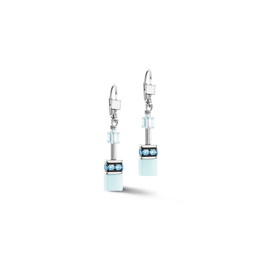 COEUR DE LION GEOCUBE ICE BLUE EARRINGS 4020/20_2020