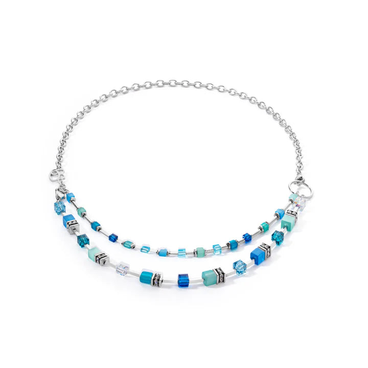 COEUR DE LION MULTIWEAR SPARKLING BLUE & GREEN OCEAN NECKLACE