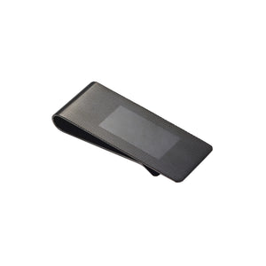 CUDWORTH ION PLATED BLACK/STAINLESS MONEY CLIP