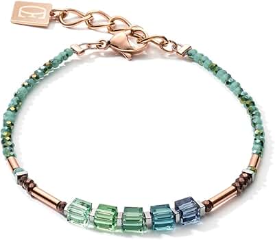 COEUR DE LION ROSE GOLD BLUE GREEN BRACELET