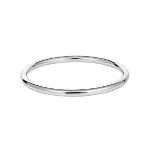 S/S 925 KIDS SOLID GOLF BANGLE 40MM