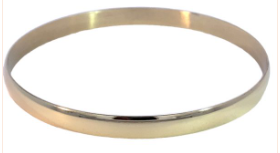 9CT YG SOLID 6MM L/WEIGHT BANGLE