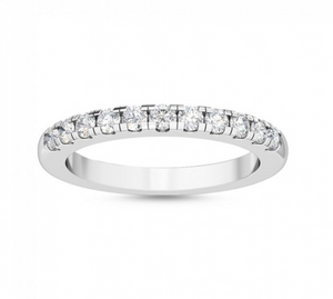 14K WG LAB GROWN DIAMOND BAND RING