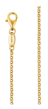 ENGELSRUFER GOLD PLATED S/S  2.1MM PEA CHAIN 50cm