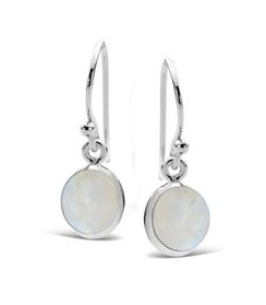 S/S NATURAL MOONSTONE EARRINGS