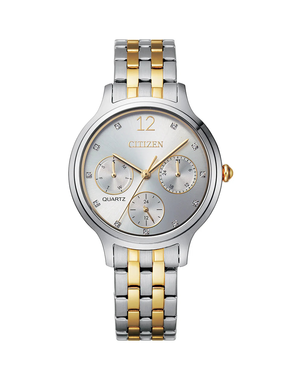 CITIZEN LADIES 2 TONE ANALOG WATCH ED8184-51A