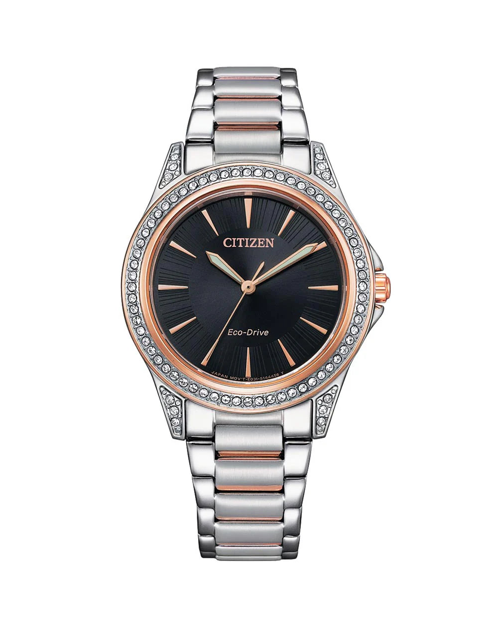 CITIZEN LADIES 2 TONE ECO-DRIVE WATCH EM0946-58E