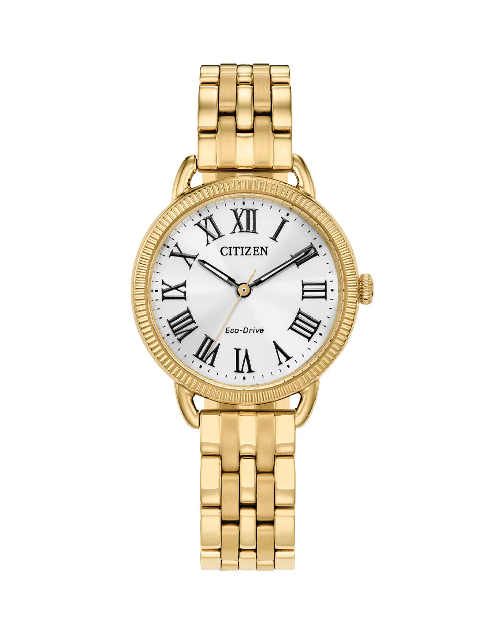 CITIZEN LADIES GOLD ECO-DRIVE WATCH EM1052-51A