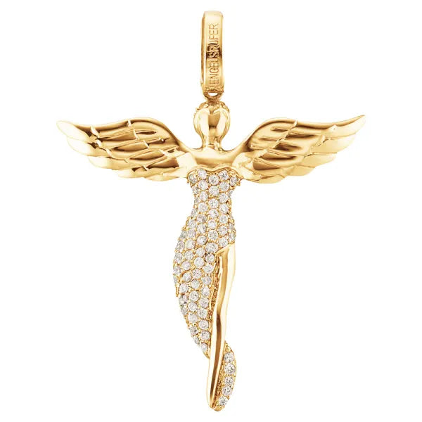 ENGELSRUFER GOLD ANGEL PENDANT Large