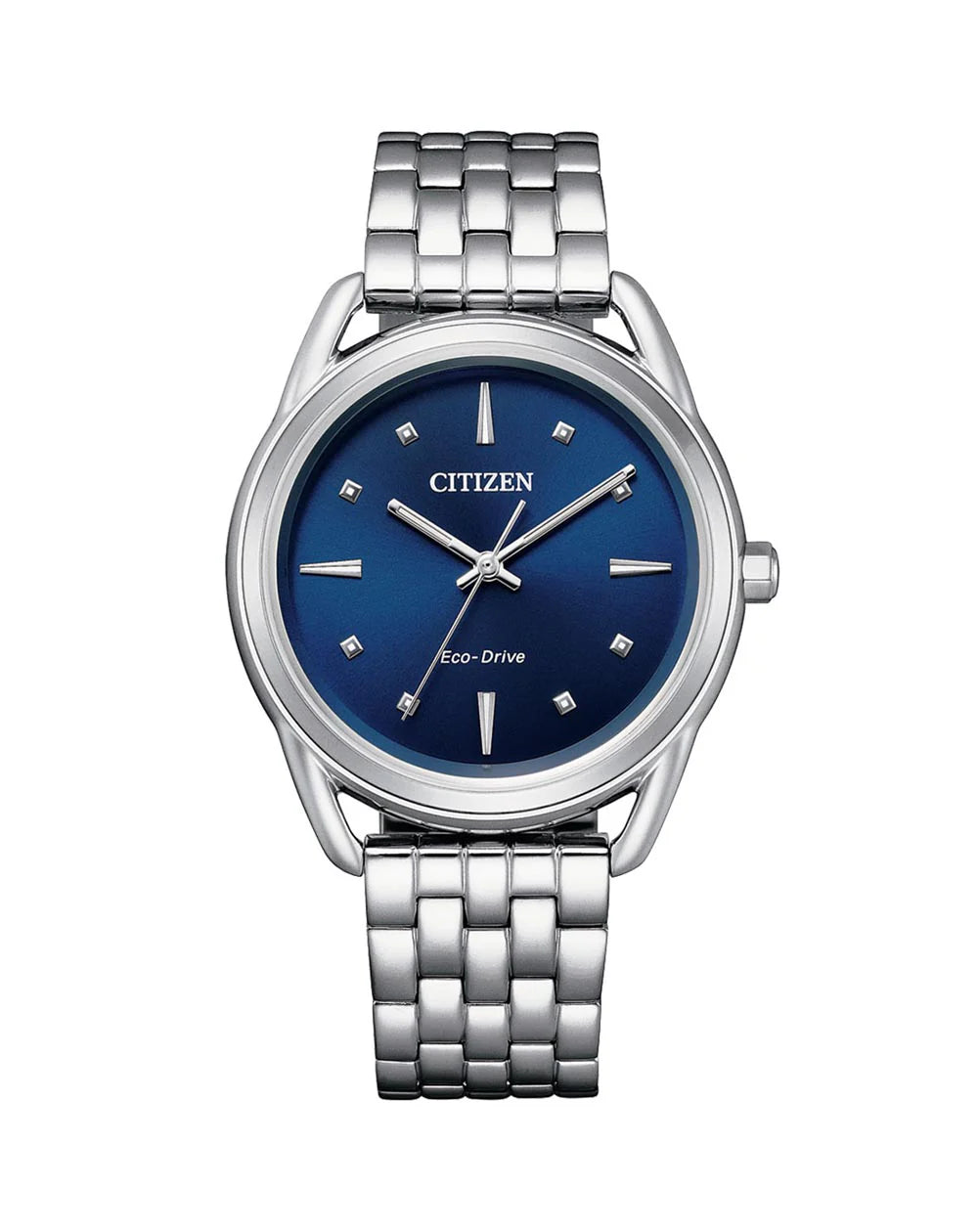 CITIZEN LADIES SILVER ECO-DRIVE FE7090-55L