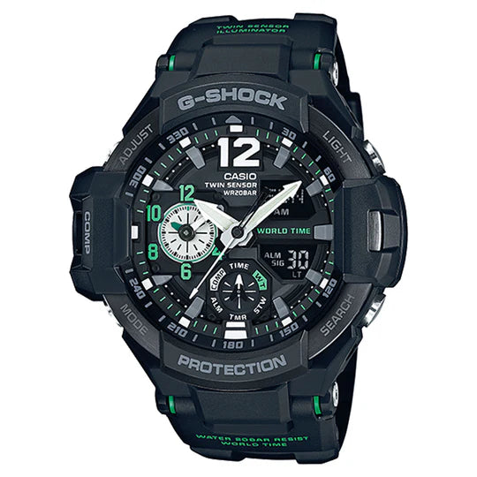 CASIO GSHOCK TWIN SENSOR  GA1100-1A3