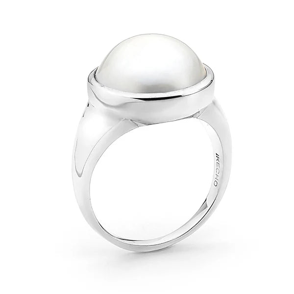 IKECHO COSMIC SILVER MOON RING