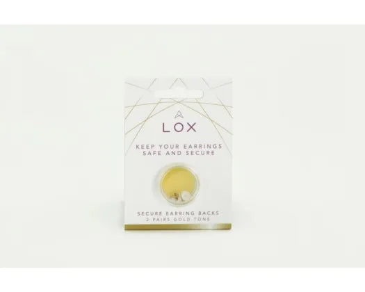 LOX GOLD TONE EARRING BACKS