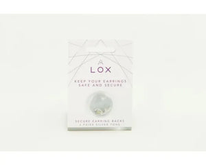 LOX SILVER TONE EARRING BACKS