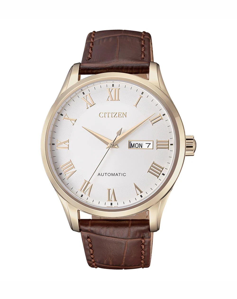 GENTS CITIZEN AUTOMATIC LEATHER WATCH NH8363