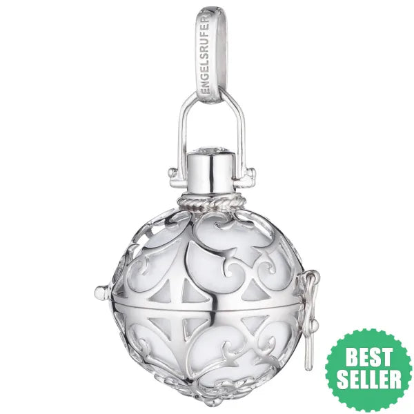 ENGELSRUFER SILVER WHITE SOUNDBALL PENDANT Small