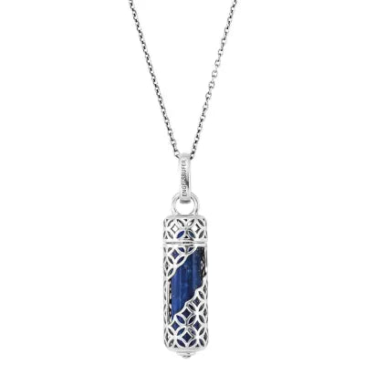 ENGELSRUFER SILVER LAPIS LAZULI POWERFUL STONE MEDIUM NECKLACE