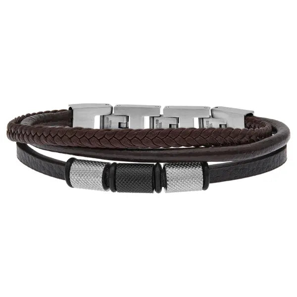 SAVE BRAVE FLYNN BEAD LEATHER BRACELET