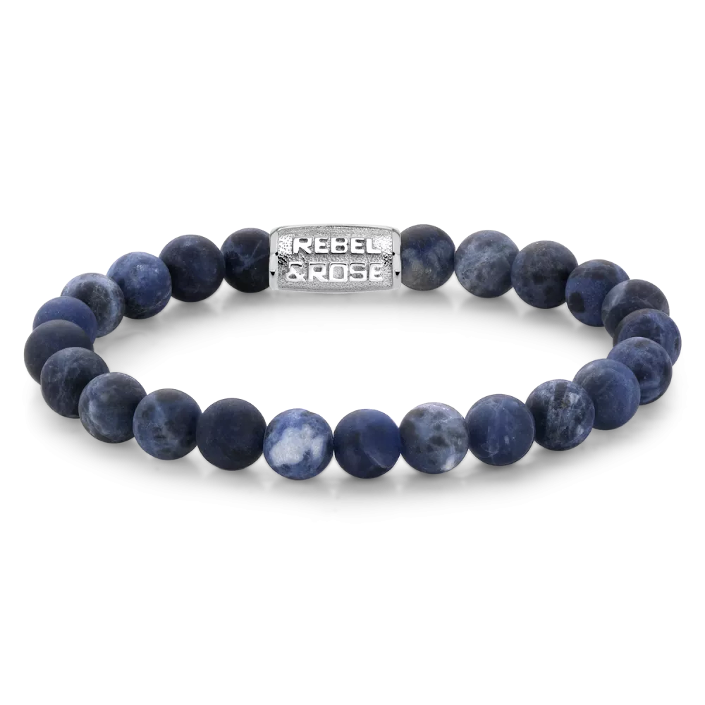 REBEL & ROSE BRACELET RR-80022-S MAD MIDNIGHT - 8MM