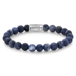 REBEL & ROSE BRACELET RR-80022-S MAD MIDNIGHT - 8MM