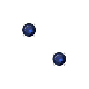 9K WG NATURAL AUSTRALIAN BLUE SAPPHIRE STUD EARRINGS