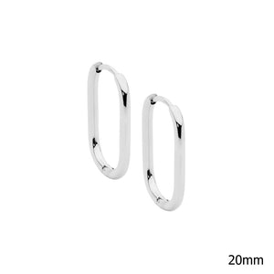 ELLANI COLLECTIONS STAINLESS STEEL HUGGIE EARRINGS