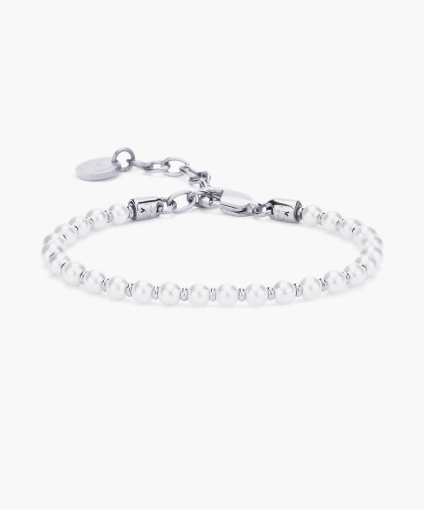 PIG & HEN LADIES BRONTIDE 4MM PEARL/SILVER