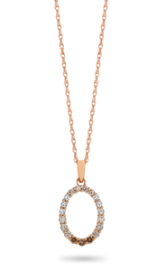 9K RG DREAMTIME OVAL NECKLACE