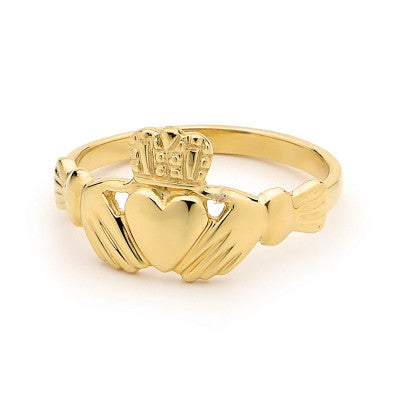 9CT YG CLADDAGH RING