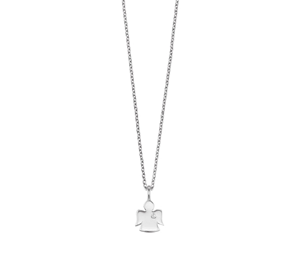 S/S 925 KIDS HERZENGEL ANGEL CZ NECKLACE