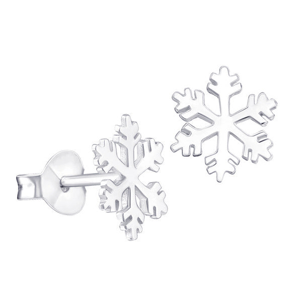 S/S 925 KIDS SNOWFLAKE STUD EARRINGS