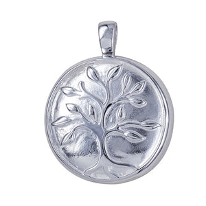 S/S TREE OF LIFE MEMORIAL PENDANT WITH SCREW OPENING