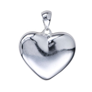 STERLING SILVER HEART MEMORIAL PENDANT