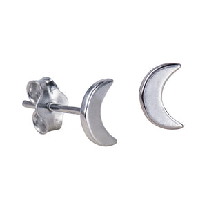 S/S 925 KIDS MOON STUD EARRINGS